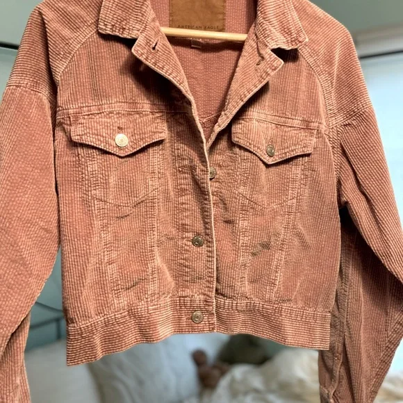 American Eagle Cropped Corduroy Jacket - Picture 2 of 4